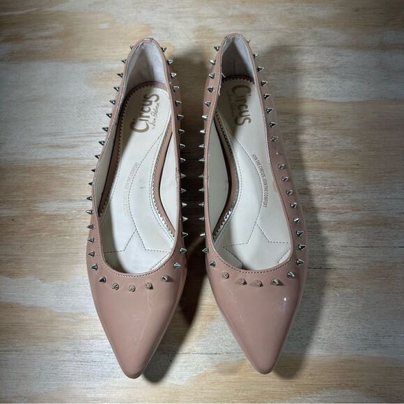 Sam Edelman Circus Nude Studded Flats Women’s Size 5.5 - Picture 2 of 6